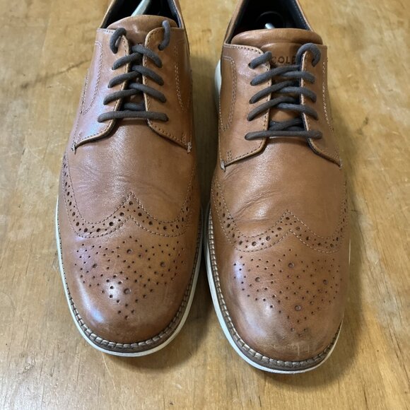 Men's Cole Haan ØriginalGrand Wingtip Oxfords Size 13 Comfortable Lace Ups - Picture 4 of 15